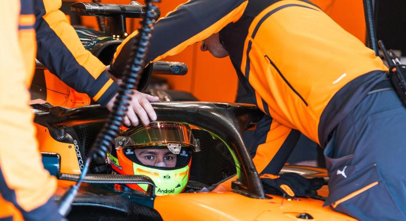 Fornaroli újra F1-es autóba ült: 68 kört teljesített a McLarennel Silverstone-ban