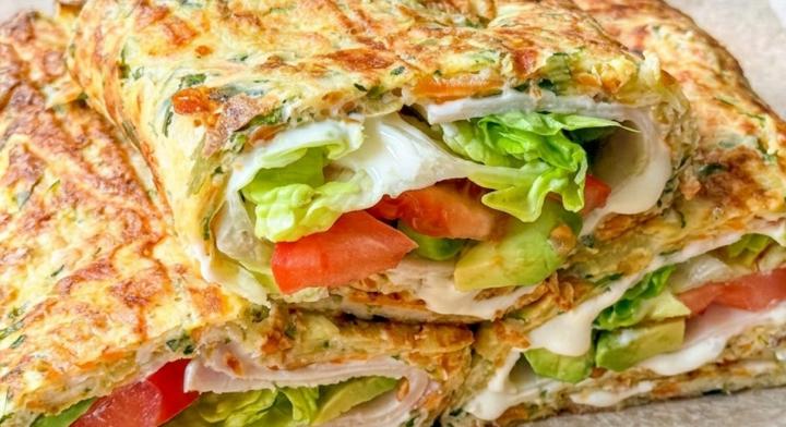 Zöldséges tortillalap sonkával töltve: egészséges ebéd 30 perc alatt