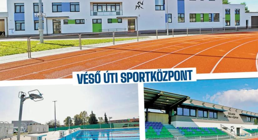 NS-képeslap: Véső úti sportközpont – a szolnoki sport modern otthona