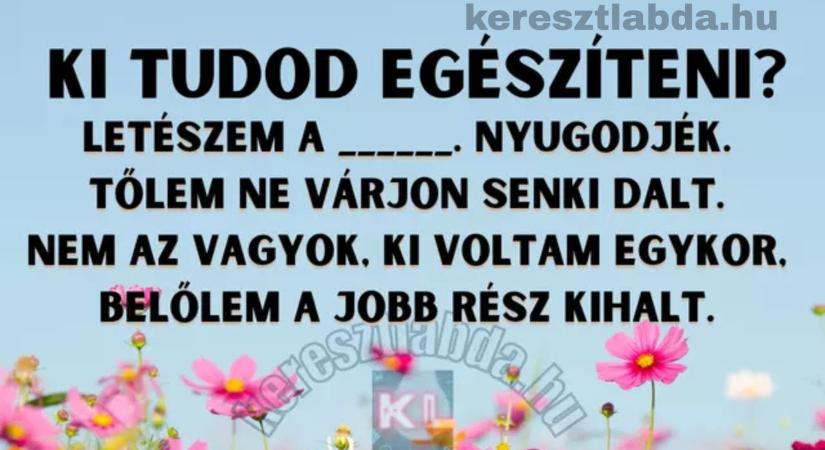 Napi irodalom feladat: Mindenki tanulta ezt a verset, de a hiányzó szót kevesen tudják