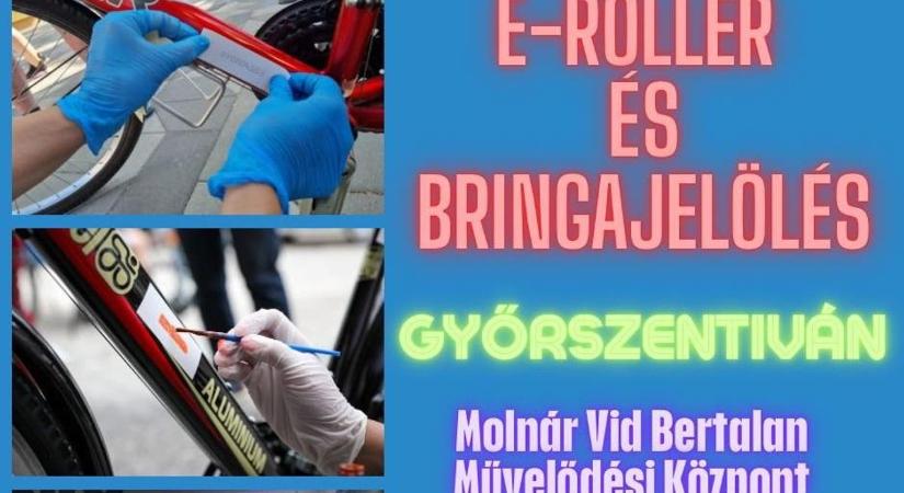 Megjelölik a bringádat és a rolleredet Győrben, de csak akkor, ha akarod