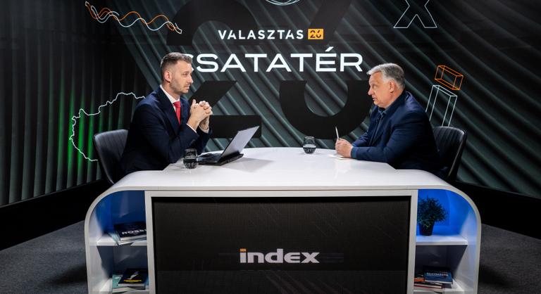 Kampányfinis, Orbán Viktor élőben az Indexen