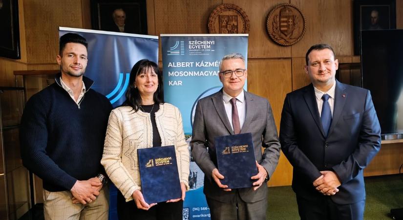 Újabb együttműködés segíti a gyakorlatorientált oktatást az óvári karon