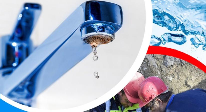 Csőtörés az Árpád úton, szünetel az ivóvíz-szolgáltatás