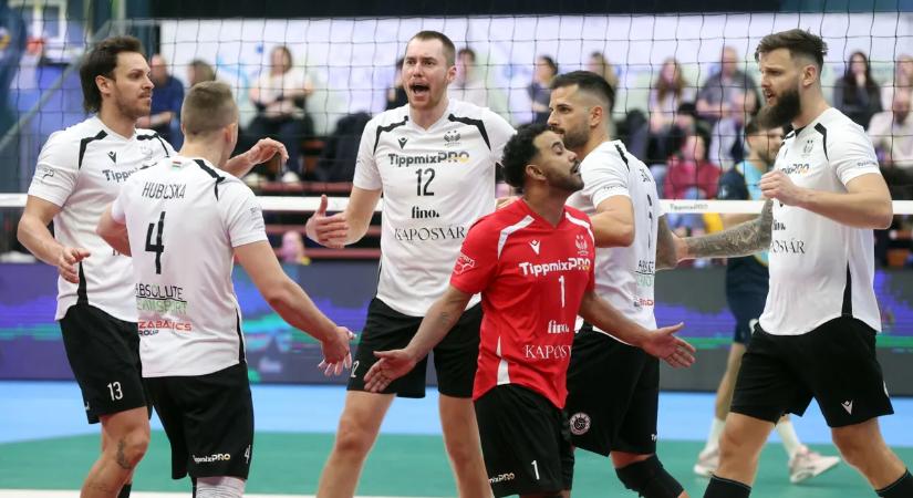 A Kaposvár simán, a MÁV Előre nehezen nyert a férfi röplabdabajnokság elődöntőjében