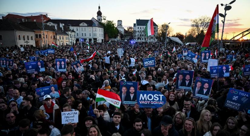 Magyar Péter Győrben: Egész jól nézünk ki. Talán még sosem néztünk ki ilyen jól