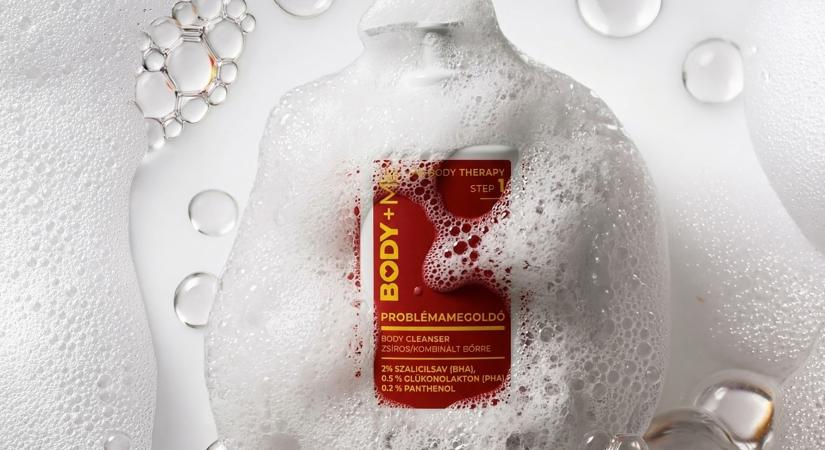 Köszönj el a testeden lévő pattanásoktól a BODYME Problémamegoldó cleanserrel!