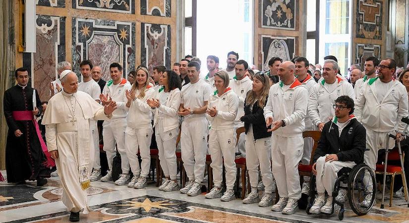 A sportnak az embert kell a középpontba helyeznie – mondta a Szentatya az olimpikonoknak