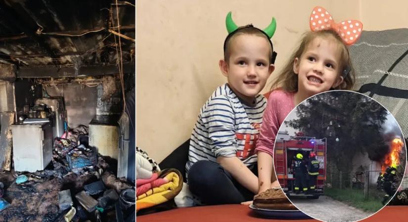 „Anya, menjünk haza!” – lángok közül mentette ki autista ikreit az oroszlányi édesanya, mindenük odaveszett a tűzben