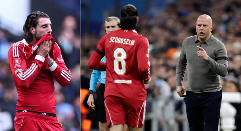 Elmaradt a kézfogás, Szoboszlai és Slot között valami nagyon nincs rendben