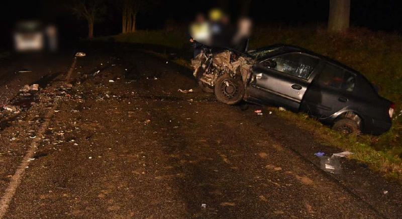 Frontális karambol, hat sérült