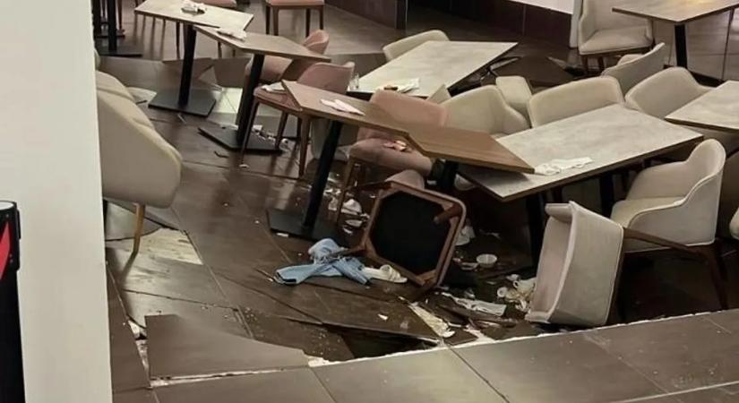 Pánik a luxushotelben: vacsora közben szakadt be a padló – menekültek a vendégek