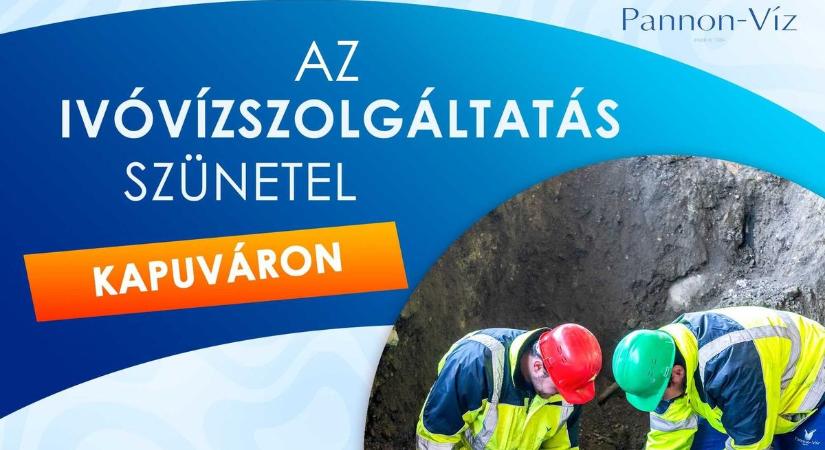 Szünetel az ivóvízellátás Kapuváron