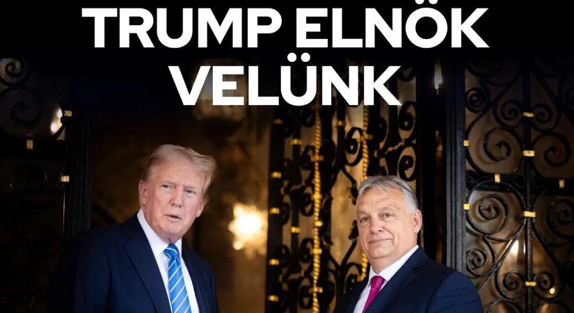Orbán Viktor: Trump elnök velünk, köszönöm a támogatást!