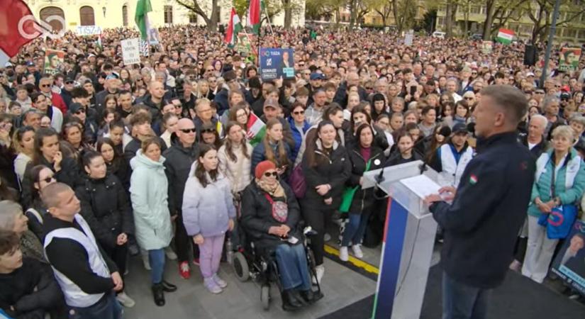 Magyar Péter Egerben: Mind a 106 választókerületben komoly győzelmi eséllyel indulunk