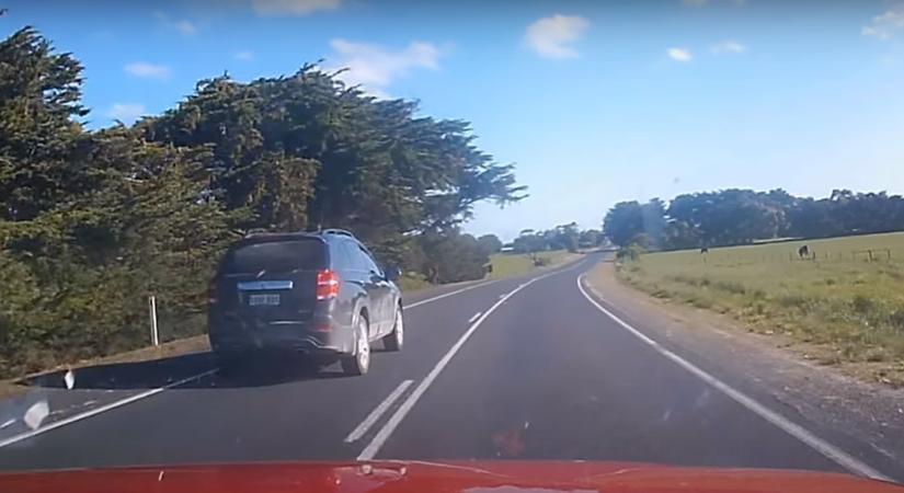 Ijesztő videó: előzés közben kapott agyvérzést a sofőr!