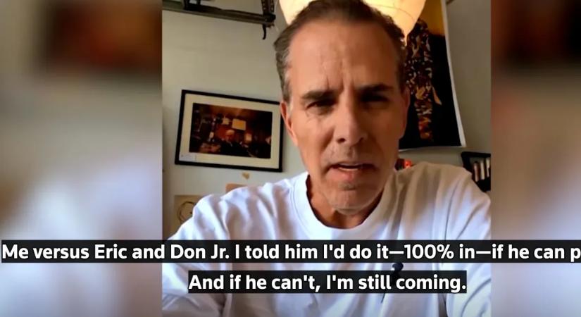 Ketrecharcra hívta ki Joe Biden fia Donald Trump két fiát