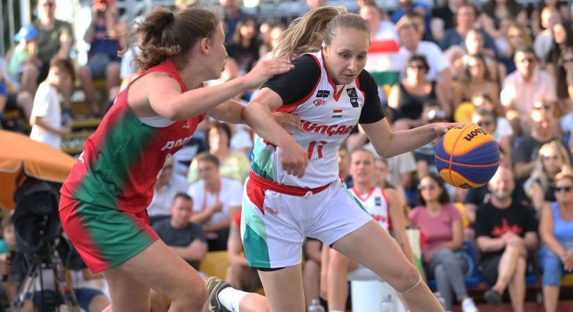 A szolnoki nevelésű Szerencsés Tamara a 3x3-as kosárválogatottal a vb-selejtezőn