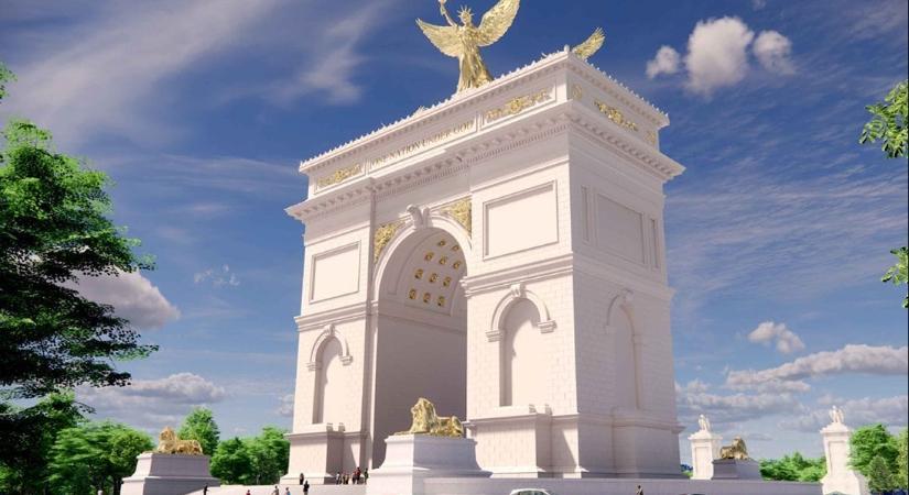 Nyilvánosságra hozta a Trump-kormányzat a Washingtonba tervezett hatalmas diadalív terveit.