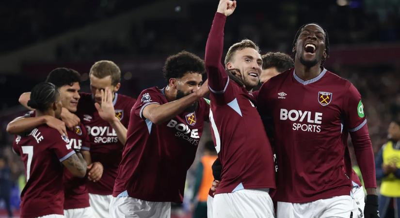 A West Ham kiütötte a Wolverhamptont, kieső helyre taszította a Tottenhamet
