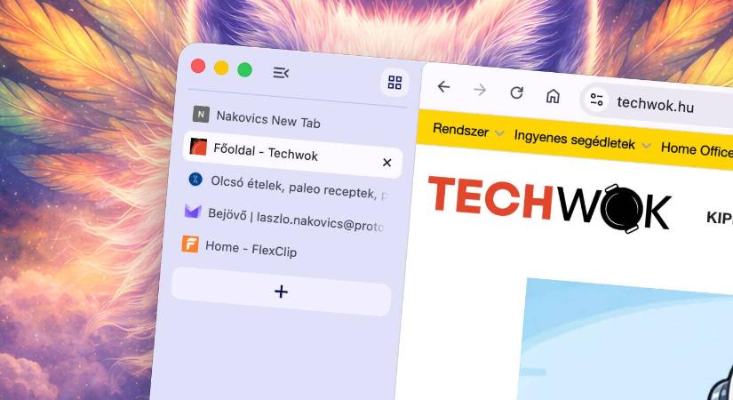 Vertikális lapfülek használata a Chrome böngészőben