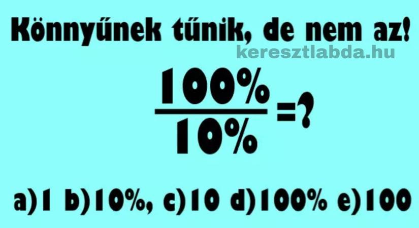 Napi matek feladat: 100% / 10% – a legtöbben rosszul számolják ki