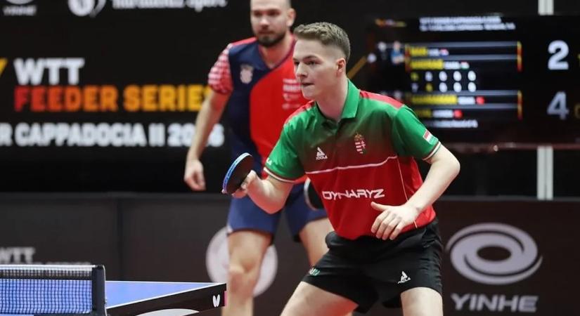 András Csaba egyesben is döntős az asztalitenisz WTT-n