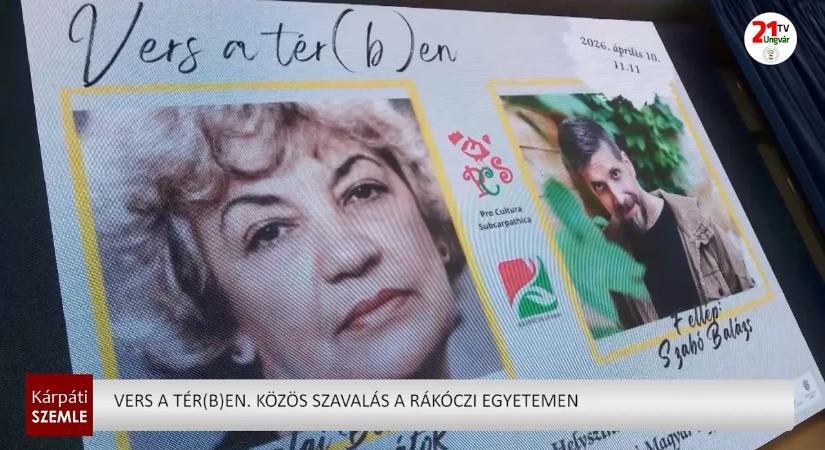Vers a tér(b)en. Közös szavalás a Rákóczi egyetemen (videó)