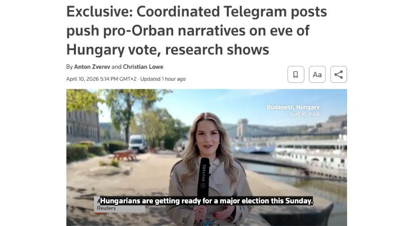 Orbán Viktort támogató Telegram-üzenetek összehangolt terjesztését jelezte egy kutatás