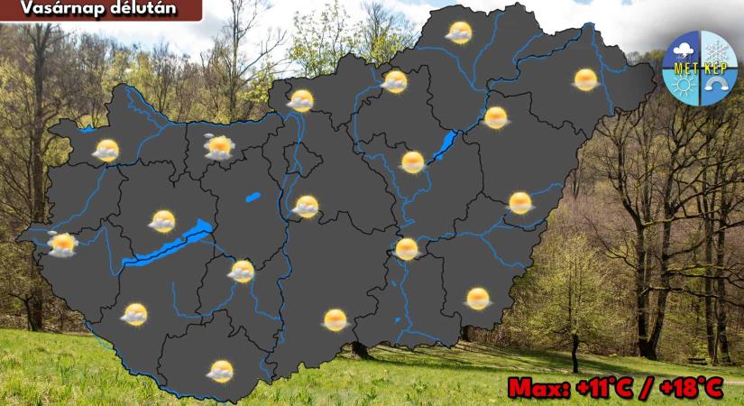 Naposabb, enyhébb idő jön vasárnap