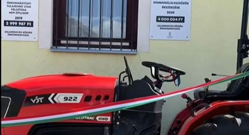 Új traktorok érkeztek Zalameggyesre és Ukkra a fejlesztések részeként