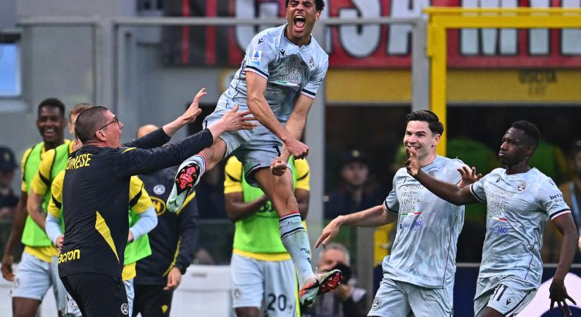 Serie A: odahaza szaladt bele nagy pofonba az Udinese ellen az AC Milan – videóval