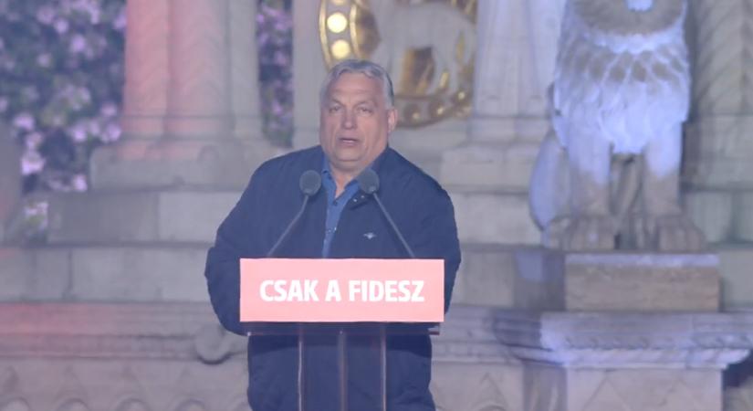Orbán Viktor a Fidesz kampányzáróján: olyan győzelmet aratunk, amivel mindenkit meglepünk vasárnap
