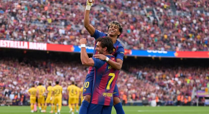 Négy gólt szerzett a Barcelona a városi derbin, már kilencpontos előnnyel vezeti a tabellát