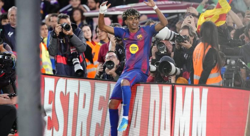 Yamal focisulit tartott a Barca városi riválisa ellen