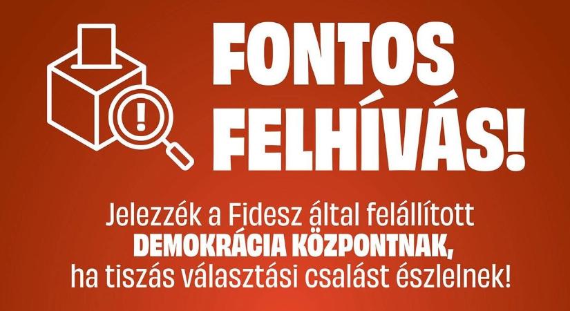 Itt jelezzék, ha tiszás választási csalást észlelnek!