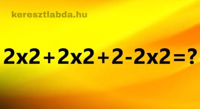 Napi matek feladat: Csak kettesek, de a legtöbben mégis elszámolják