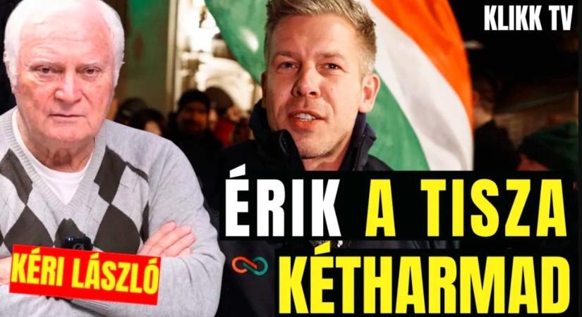 Kéri László: Óriási hátrányban a Fidesz - érik a Tisza kétharmad