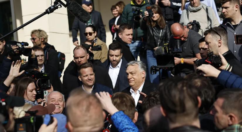 Nyilatkozott a sajtónak Orbán Viktor: Azért jöttem, hogy győzzek