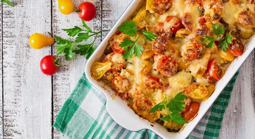 Rakott krumpli másként: krémes verzió koktélparadicsommal