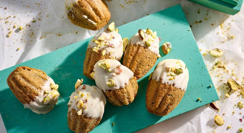 Ellenállhatatlan apróság: pisztáciás, fehér csokoládés madeleine