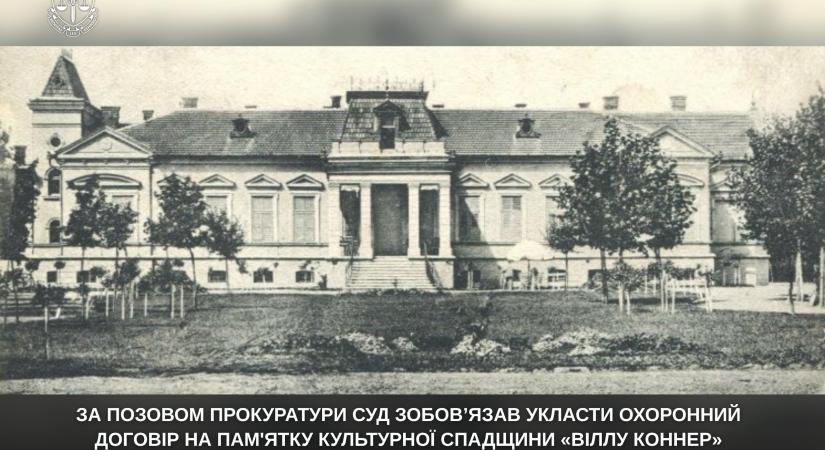 Az ügyészség keresetére a bíróság elrendelte a kulturális örökséget képező „Konner villa”-ra vonatkozó védelmi szerződés megkötését