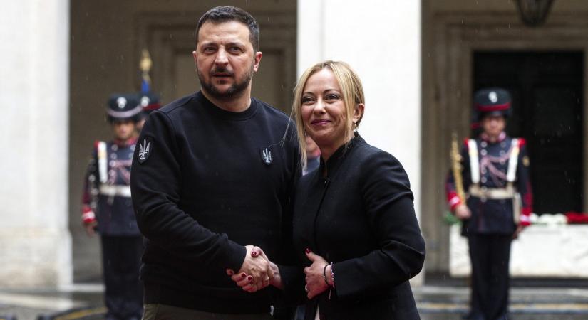 Zelenszkij április 15-én Rómába utazik, ahol Giorgia Meloni miniszterelnökkel találkozik