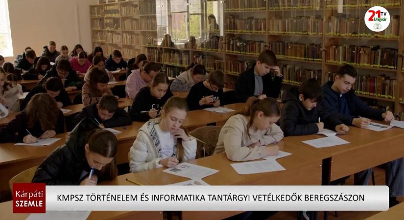 KMPSZ történelem és informatika tantárgyi vetélkedők Beregszászon (videó)