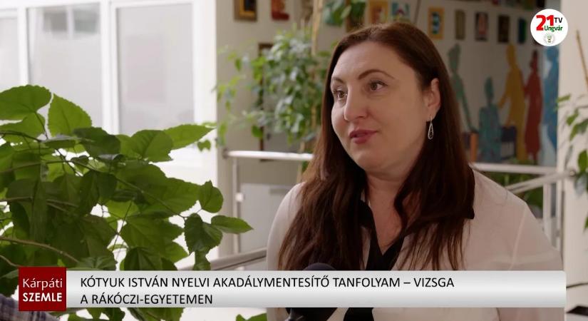 Kótyuk István nyelvi akadálymentesítő tanfolyam – vizsga a Rákóczi-egyetemen (videó)