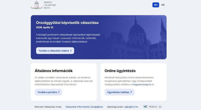 Választás 2026 - Ezért nem volt elérhető a valasztas.hu