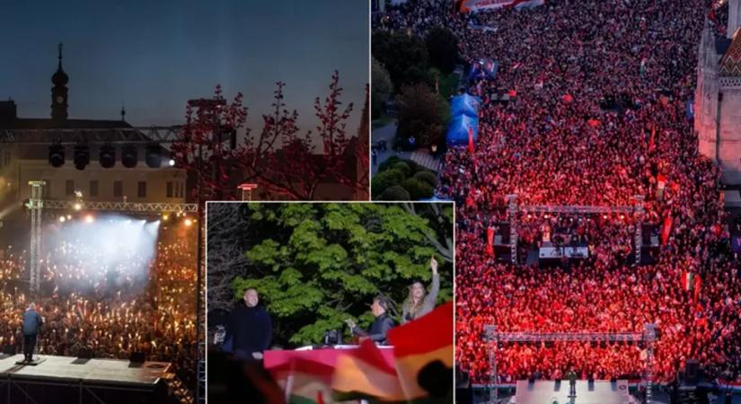 Orbán Viktor kampányzárója hatalmas tömeget vonzott