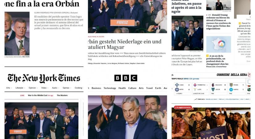 A világ minden címlapjának tetején ott virít Orbán bukása
