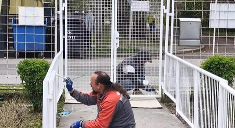 Az E.ON csapatának segítségével szépült meg a Nemzetőr sori Tagóvoda környezete