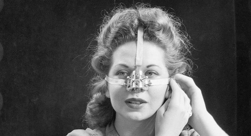 Bizarr szépségápolási trend az 1940-es évekből: orrformáló eszközt mutatunk